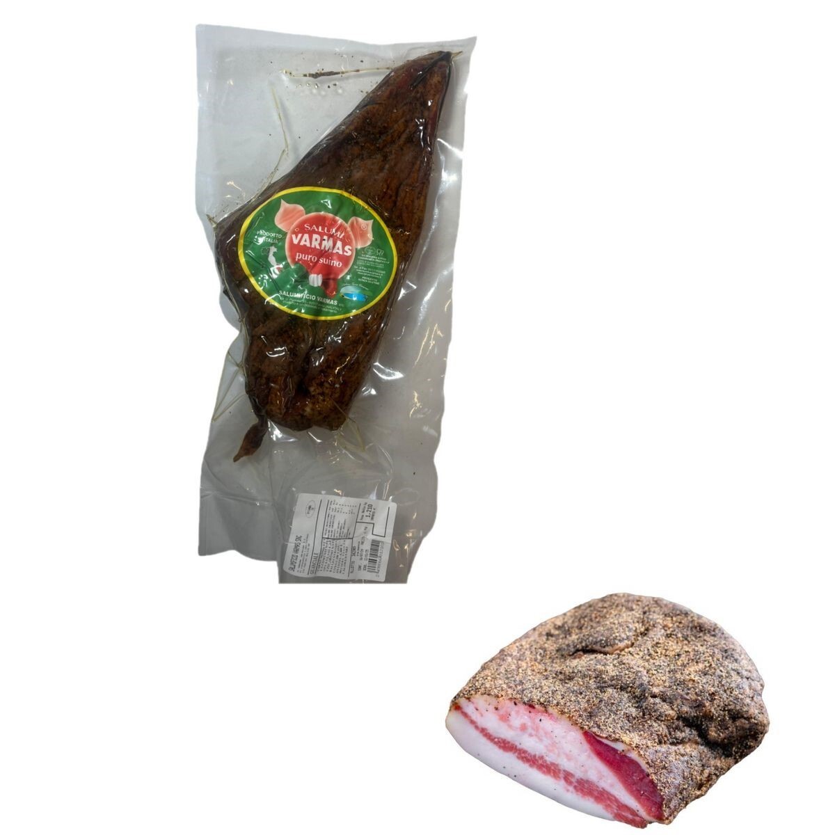 Varmas Salumificio Guanciale Kg. 1 approx