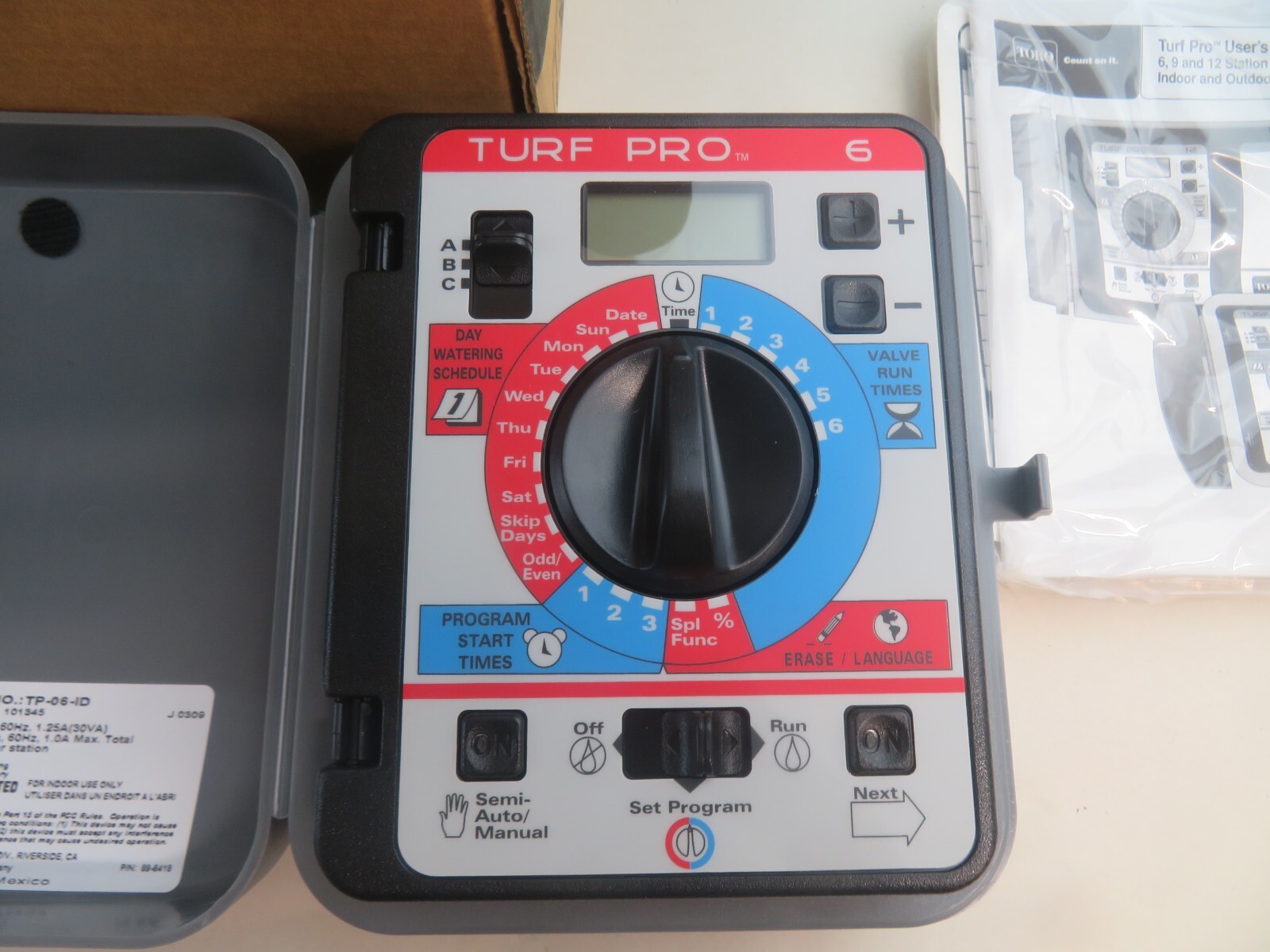 TORO Turf Pro Series Controller TP-06-ID 6 Station