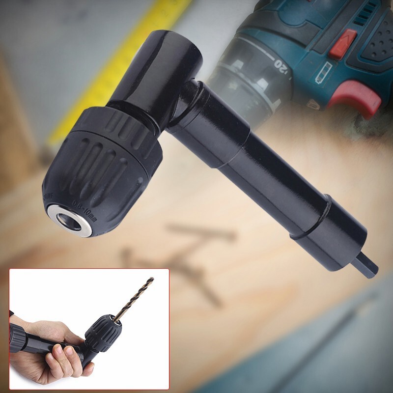 Right Angle Drill Converter Attachment Adapter 90 Degree Chuck Range 0.8-10mm