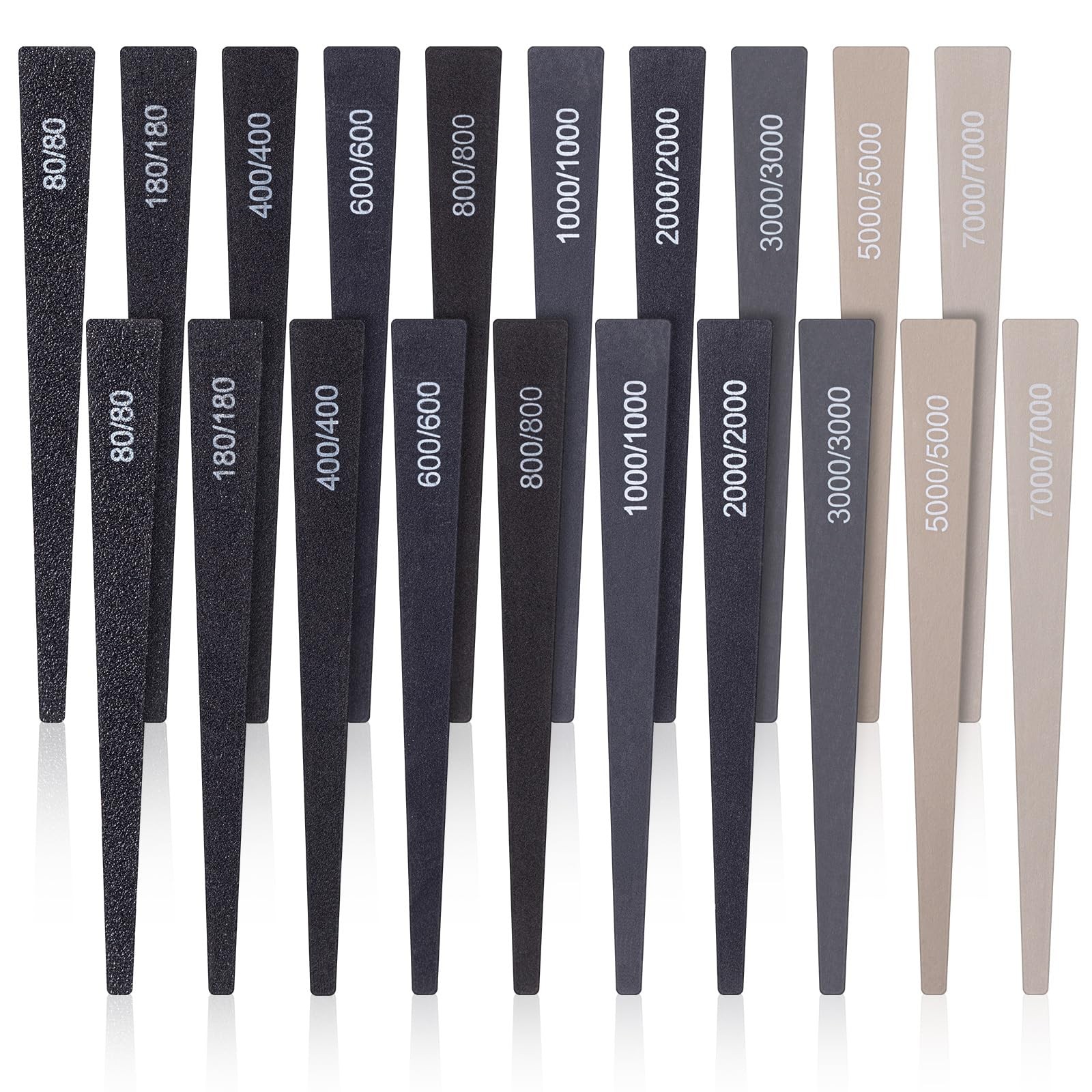 Honoson 20 Pcs Conical Sanding Sticks for Plastic Models Polishing Sticks...