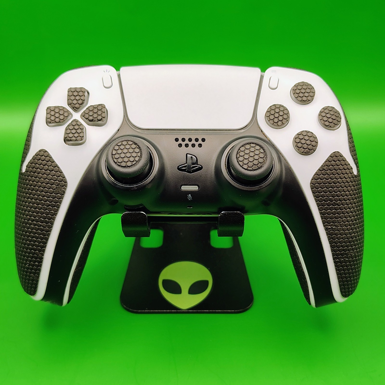 Anti-Slip Textured Rubber Grips for PS5 DualSense Controller Sweat Wicking Black
