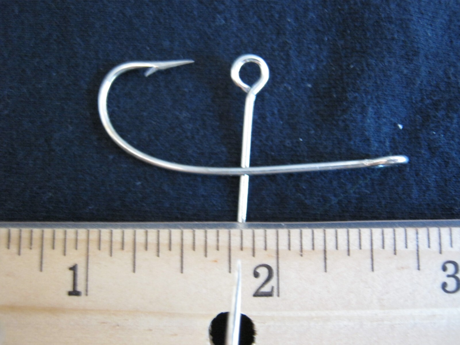 100 MUSTAD O SHAUGHNESSY  3368 #3/0   LARGE eye RING NICKEL  Trotline Catfish