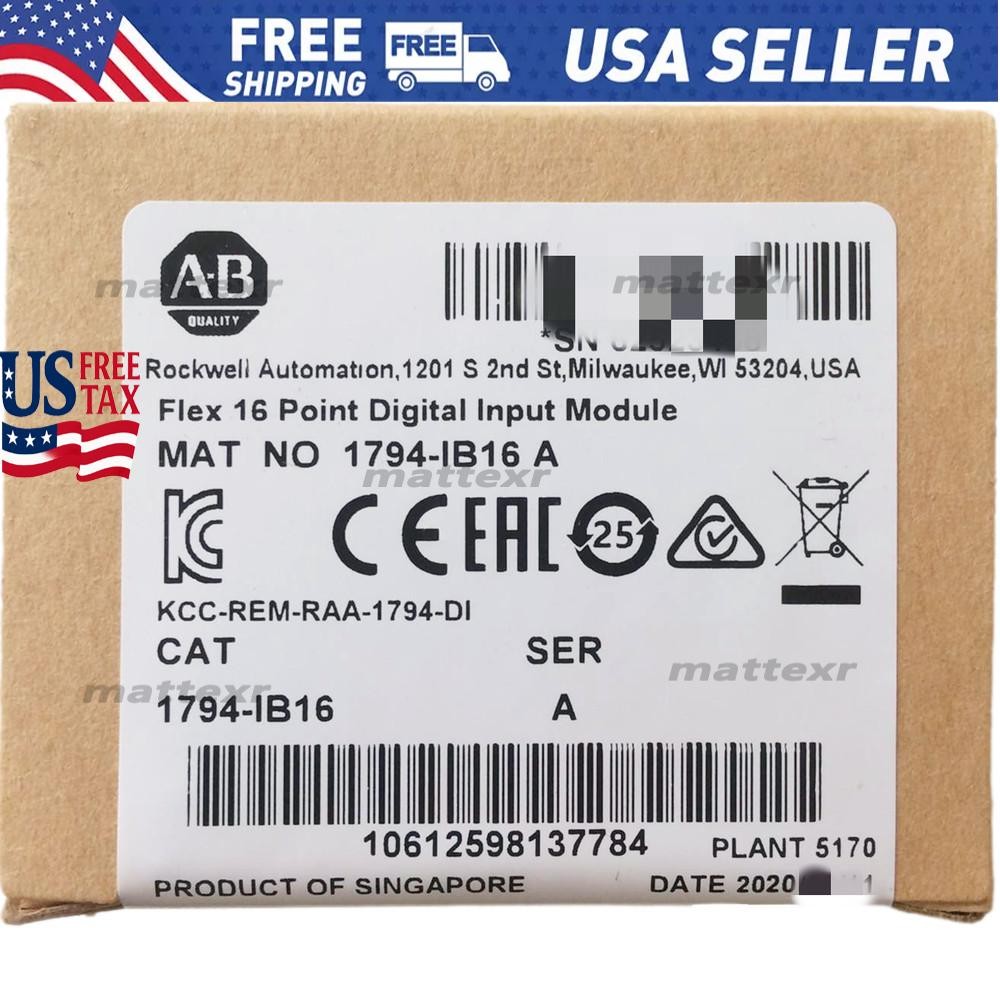 Allen-Bradley 1794-IB16 1794IB16 SER A Flex I/O Input Module US Free Tax