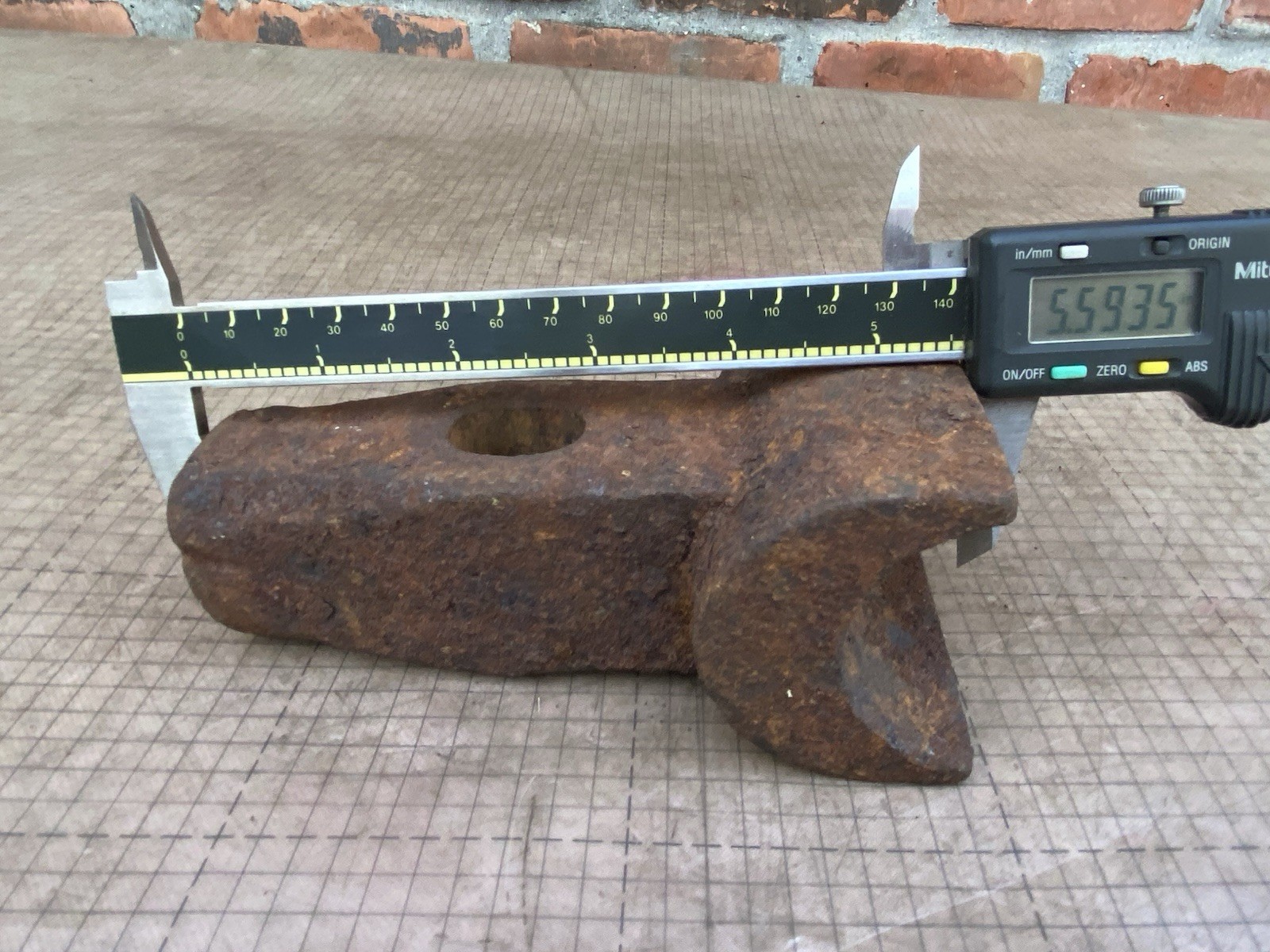 Vintage Atha ? #38 Hammer HEAD 4-1/2 lbs. Blacksmith Anvil Forge Old Rusty Tool