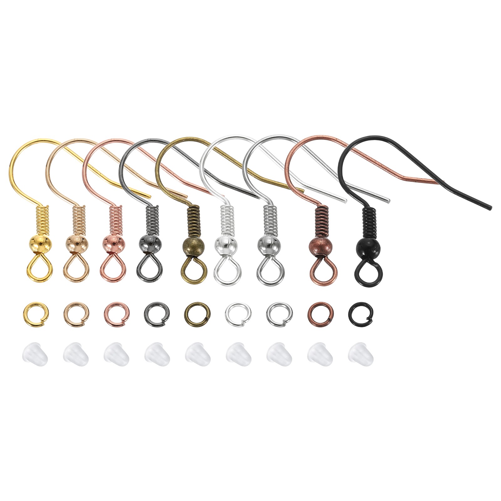 300Pcs Earring Hooks for Jewelry Making Earring Making Assortment Mix Colors