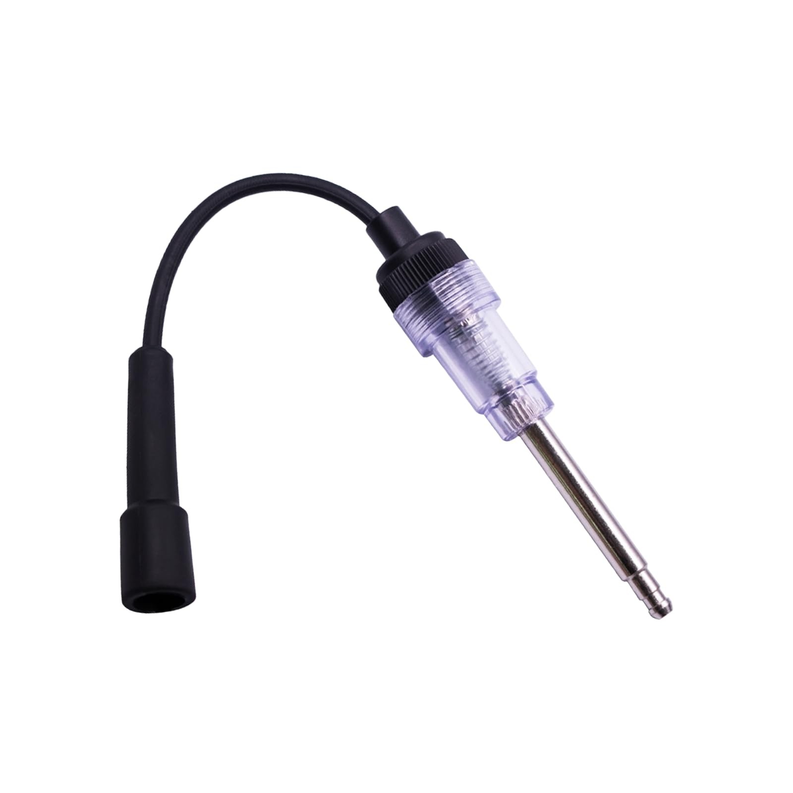 UHANBUT Inline Spark Plug Tester, Straight Boot Small Engine 1PC, Black