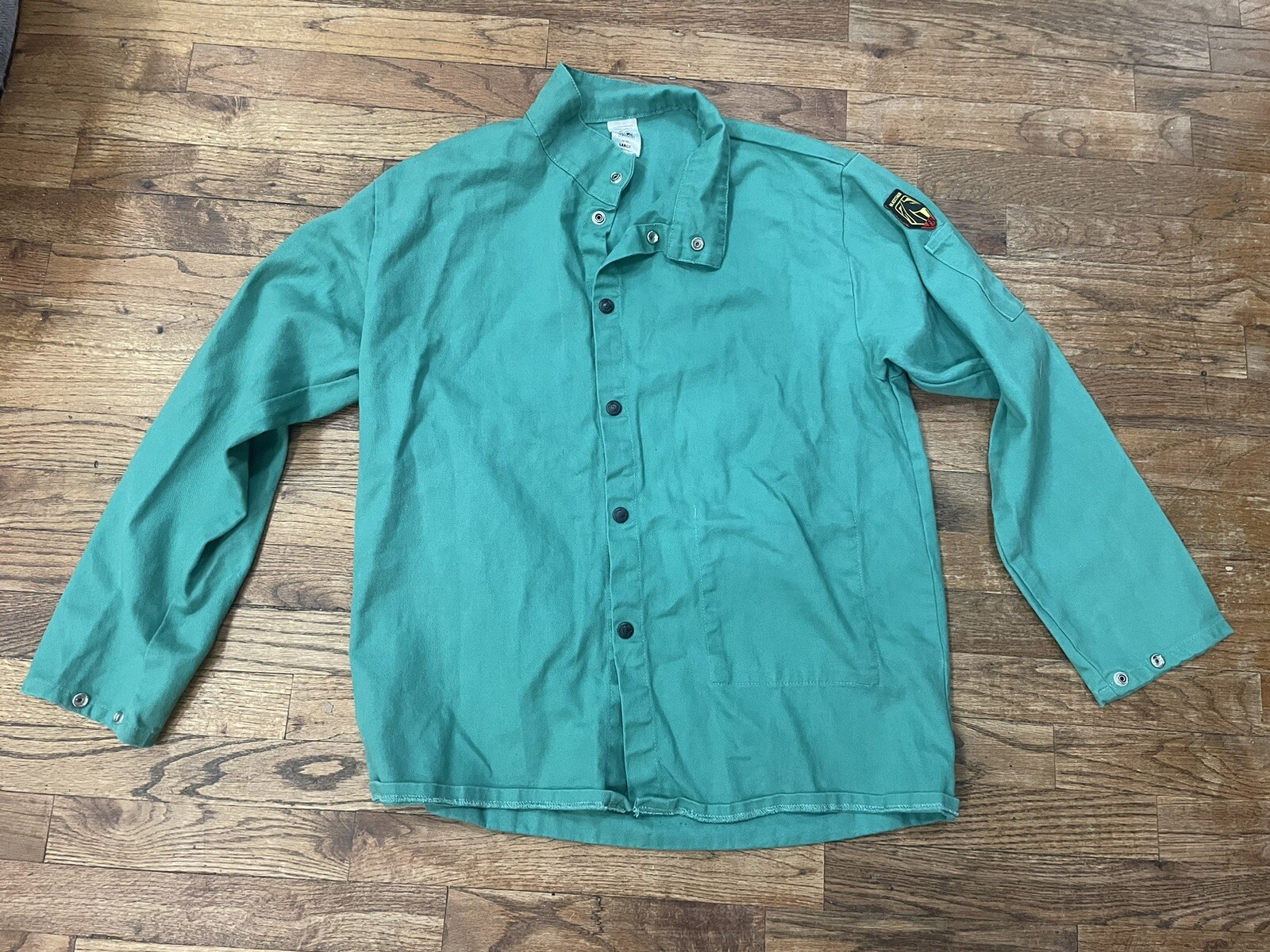 Black Stallion F9-30C TruGuard 200 FR Cotton Welding Jacket Green-Large