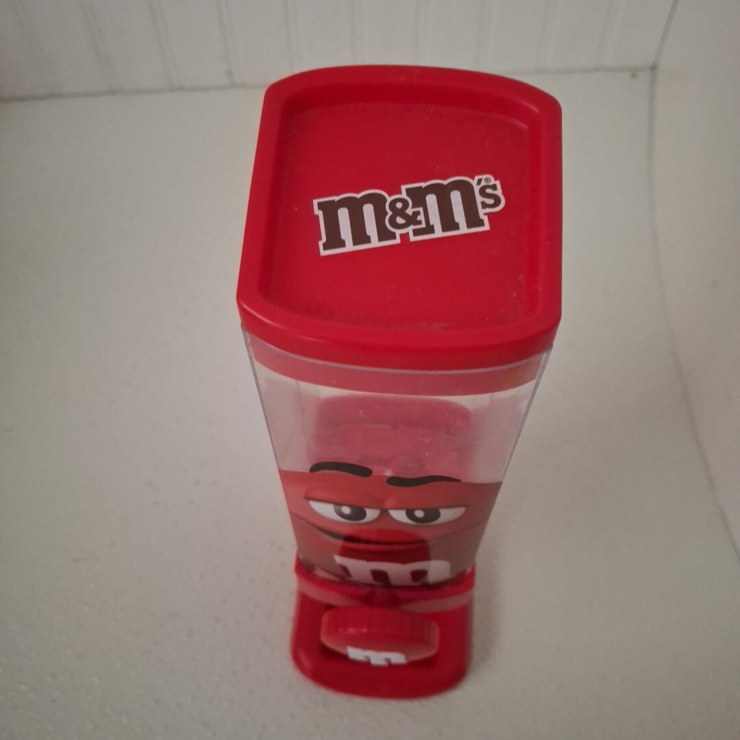 Red M&M Candy Dispenser 2018 Works Good