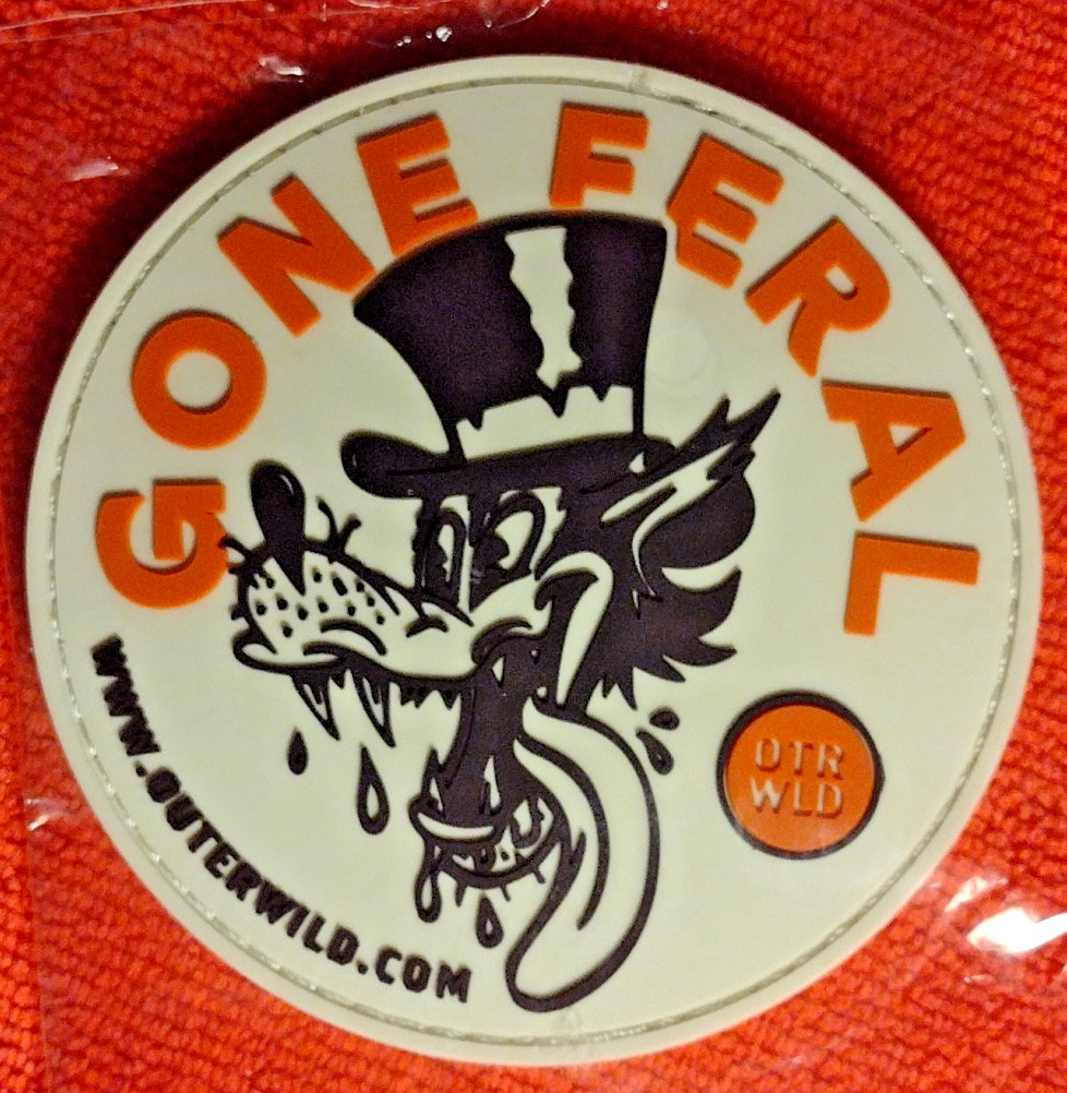 OUTERWILD GONE FERAL Tactical Morale Patch SHOT-SHOW 2026 PVC H&L NIP