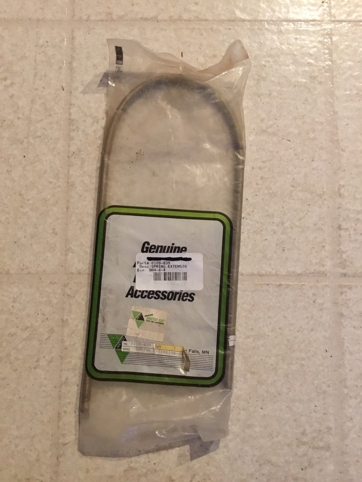 Arctic Cat Oem Extension Spring 0109-839