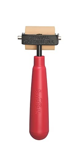 Speedball Deluxe Soft Rubber Brayer 4 Inch for Block Printing Inks