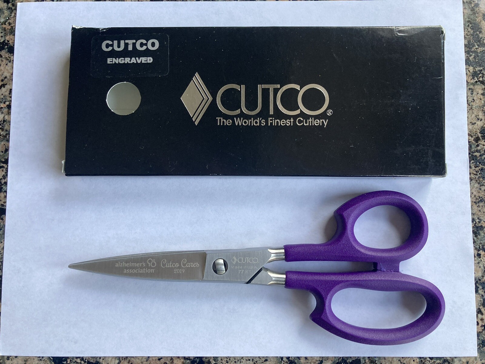 Cutco PURPLE Super Shears - RARE Limited Edition Alzheimer's Awareness - NEW 77P