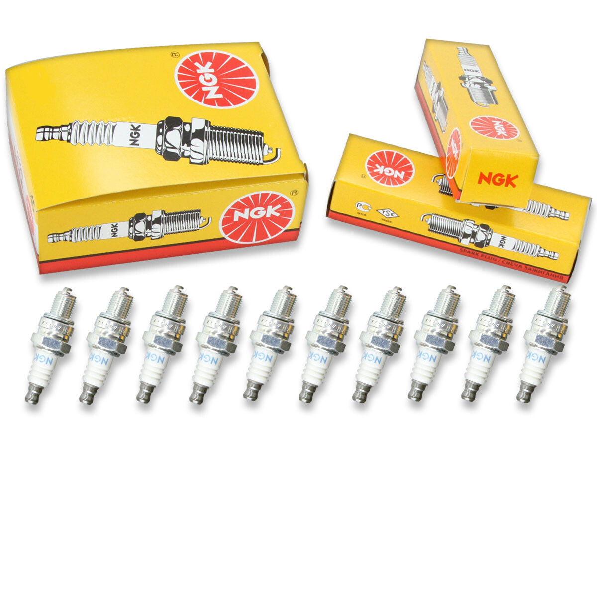 10 pc NGK 3066 CMR7H Standard Spark Plugs for TY26714 RZ7C E3.24 AC7R 965-1 ja