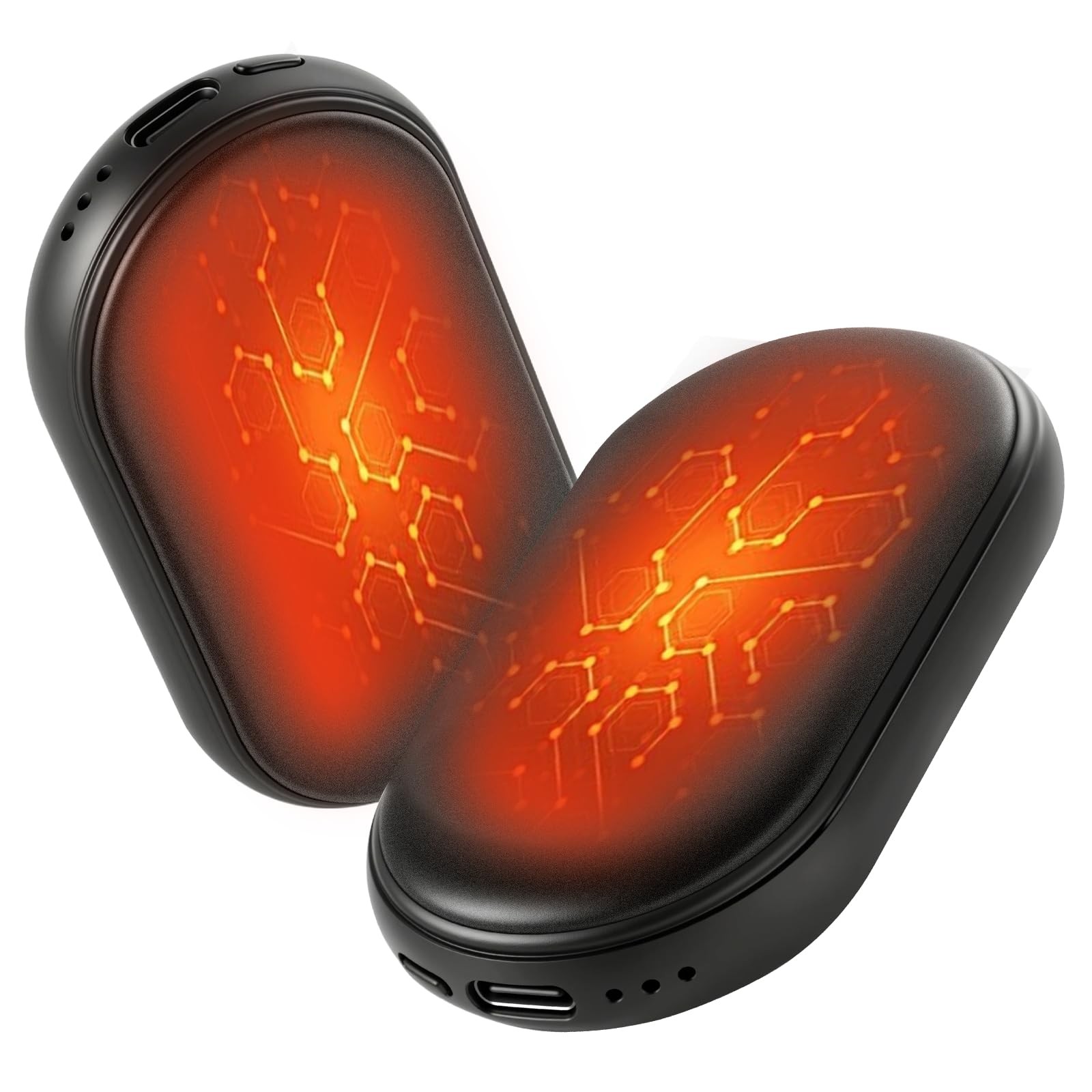 Magnetic Hand Warmers Rechargeable 2 Pack AI Smart Chips 3 Heat Settings Fast He