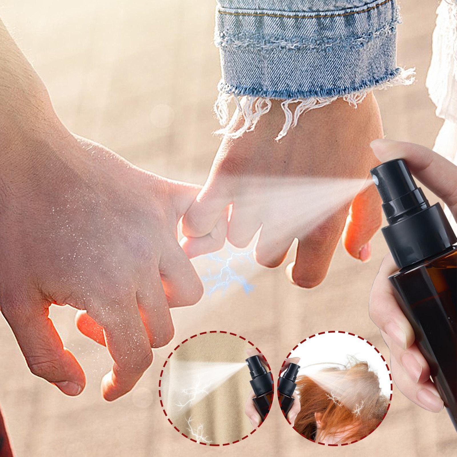 Anti Static Spray 100ml Instant Fabric Refresher Static Remover For Clothes