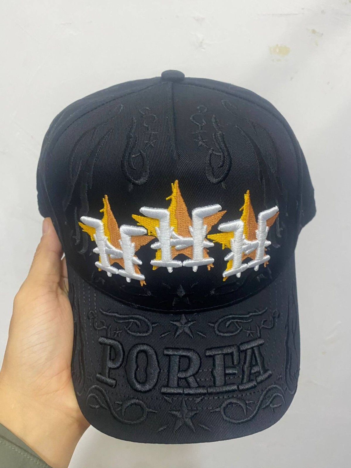 Peaked Caps With NFC Chip Embroidered Black Sports Outdoor Baseball Hats 46