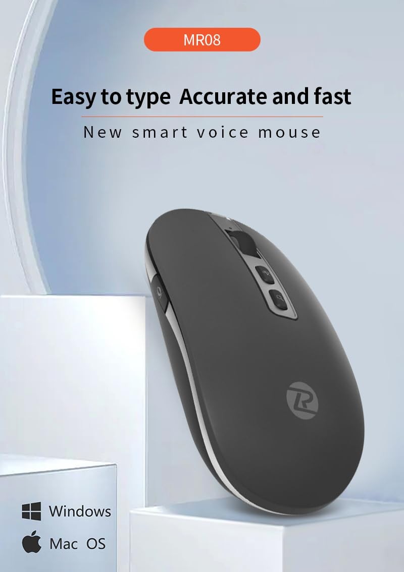 Smart Voice Typing Wireless Bluetooth Mute Mouse