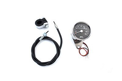 V-Twin 39-0371 Mini 60mm Speedometer Kit with 2240:60 Ratio