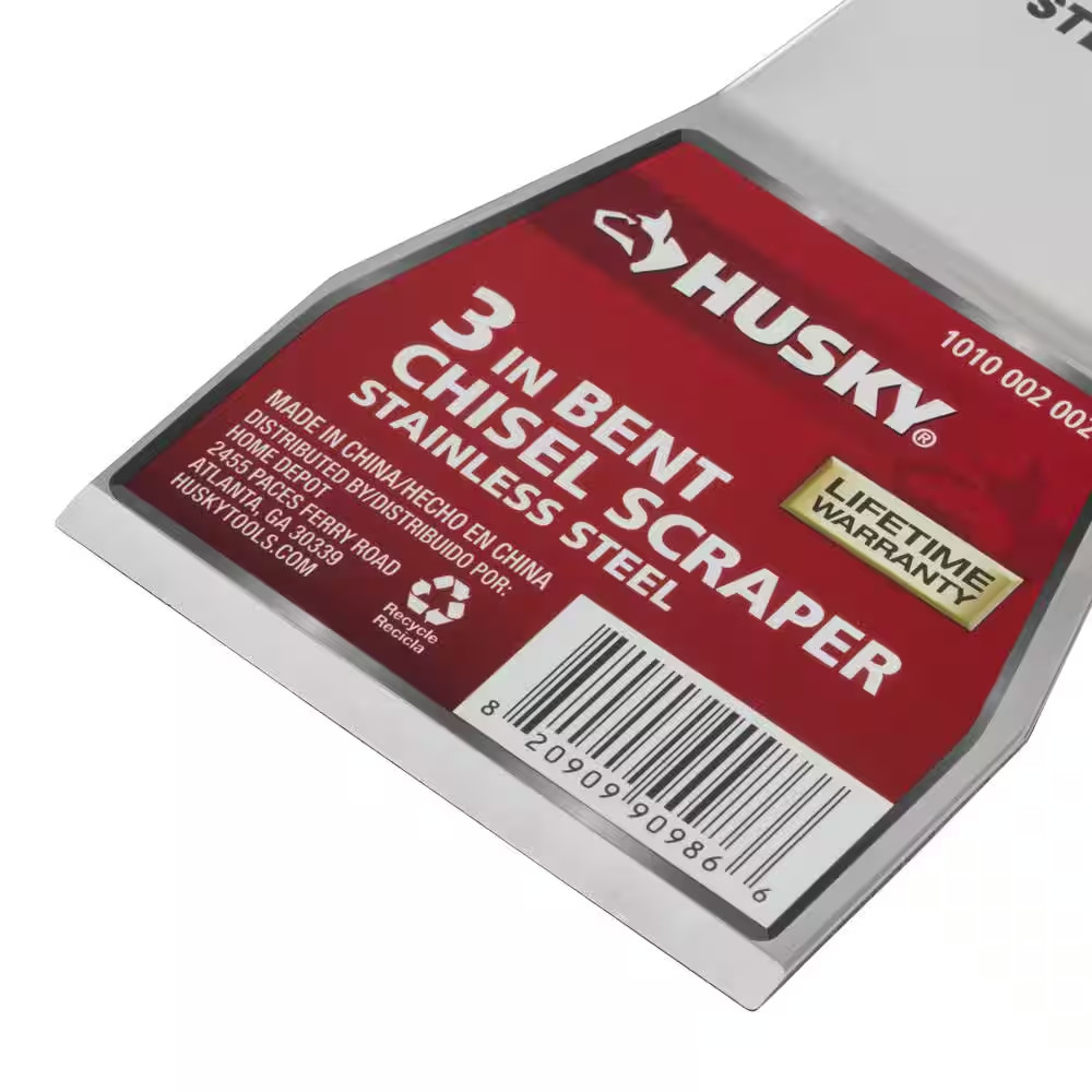 3 In. Bent Extendable Scraper with Stainless Steel Blade
