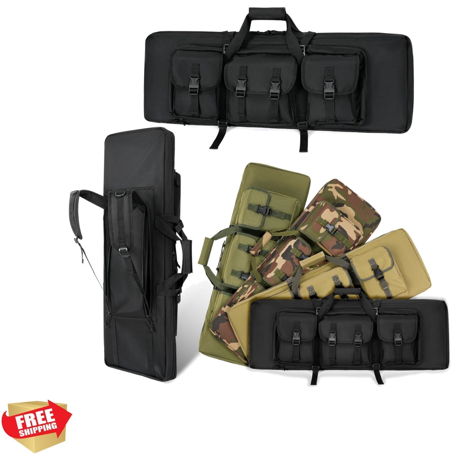 Durable Double Rifle Case Tactical Gun Backpack 36Inch Perfect Gifts