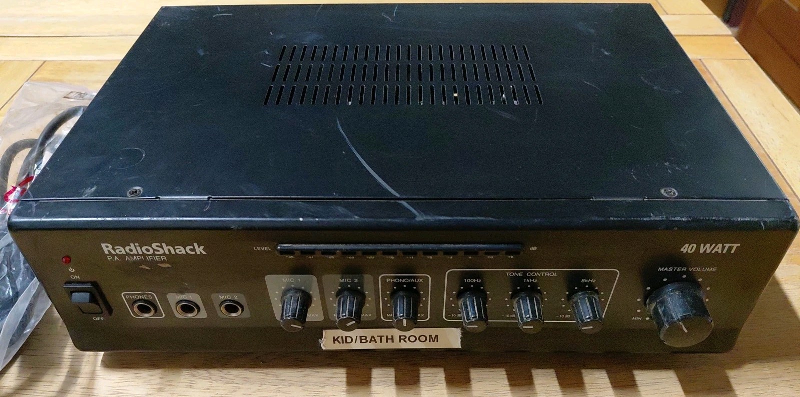 Radio Shack 40 Watt PA Amplifier . Used. Cat. No: 32-2054 with Power Cord.
