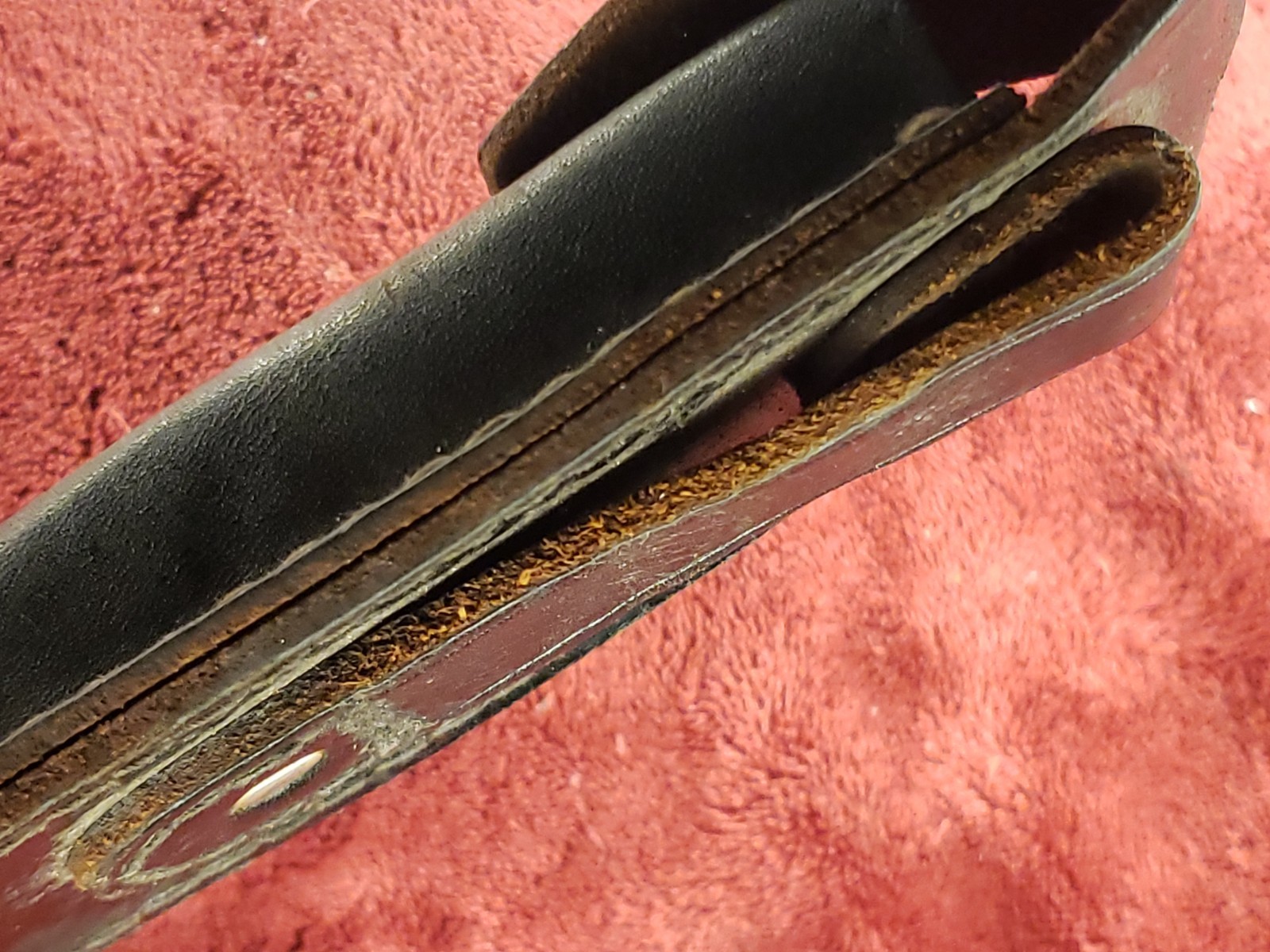 Hoffritz Brand Stitched Leather Sheath 5"