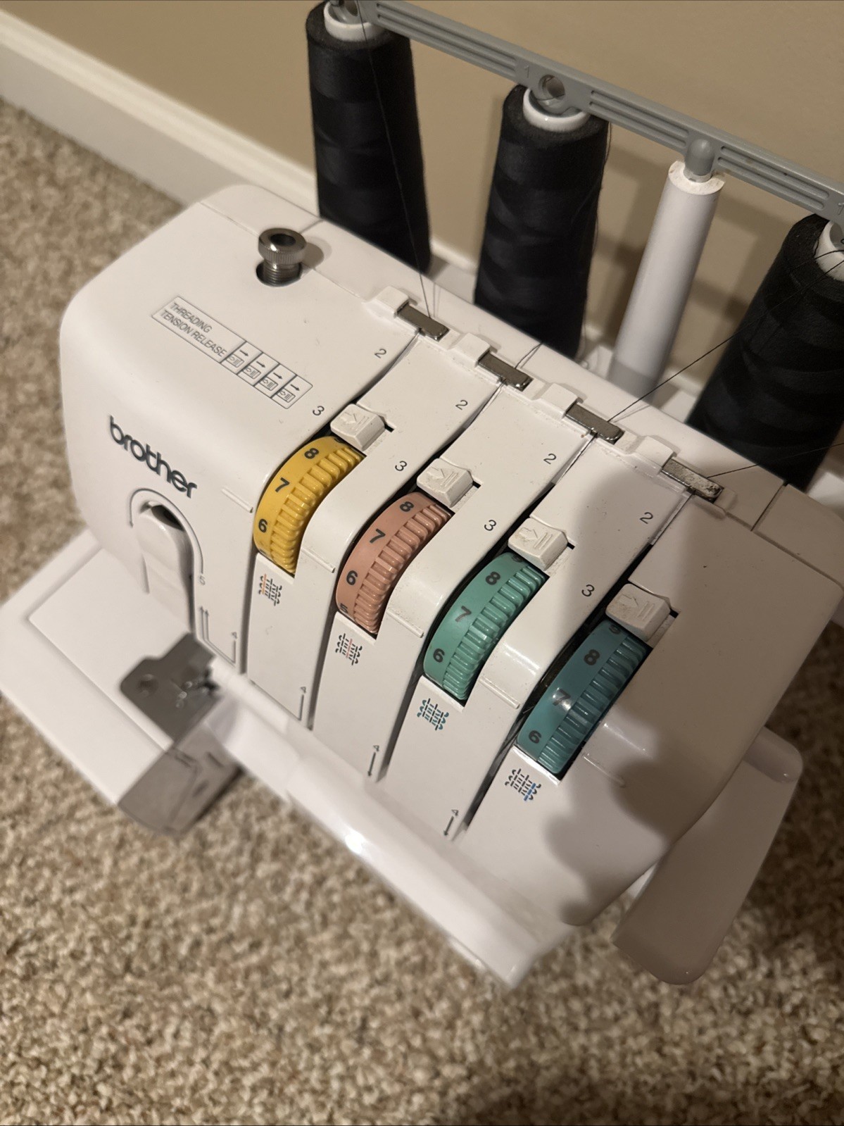 Brother Lock 1034D Differential Serger 3/4 Thread Overlock TESTED - No pedal