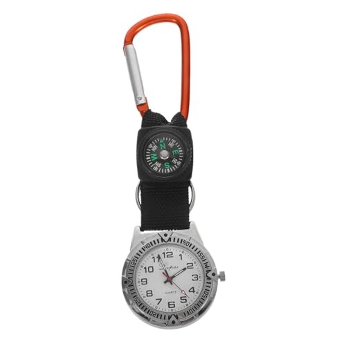 Mountaineering Nurse Watch with Compass and Carabiner Durable Alloy and Canvas