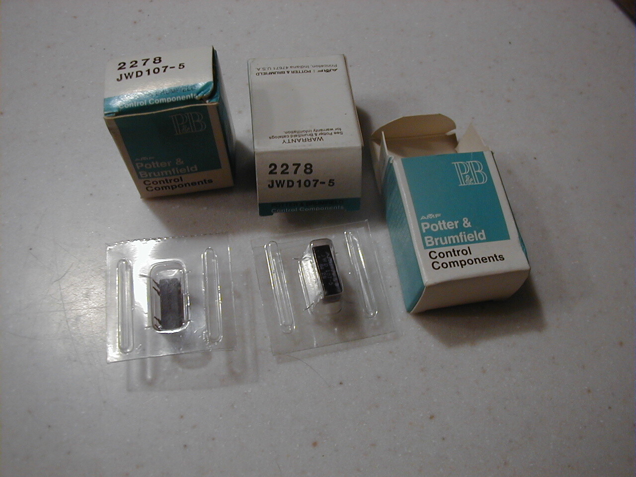 P&B JWD107-5 SPST 5V DIP Pin Relays PCB/Socket mount, 3 pcs. NOS