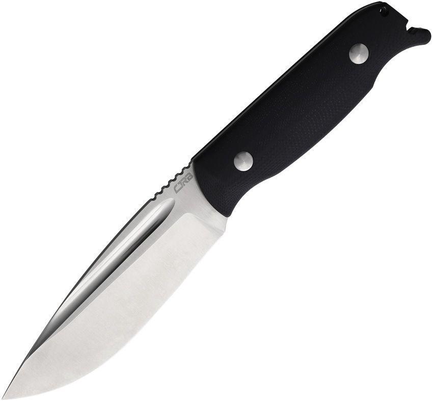 CJRB Hyperlite Fixed Knife 4.17" AR-RPM9 Steel Drop Point Blade Black G10 Handle