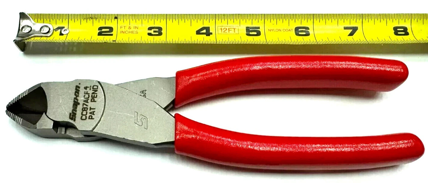 Snap-on RED 8" Combination Cut Flush Cutter w/Hard Wire Feature CC87BCF NEW USA