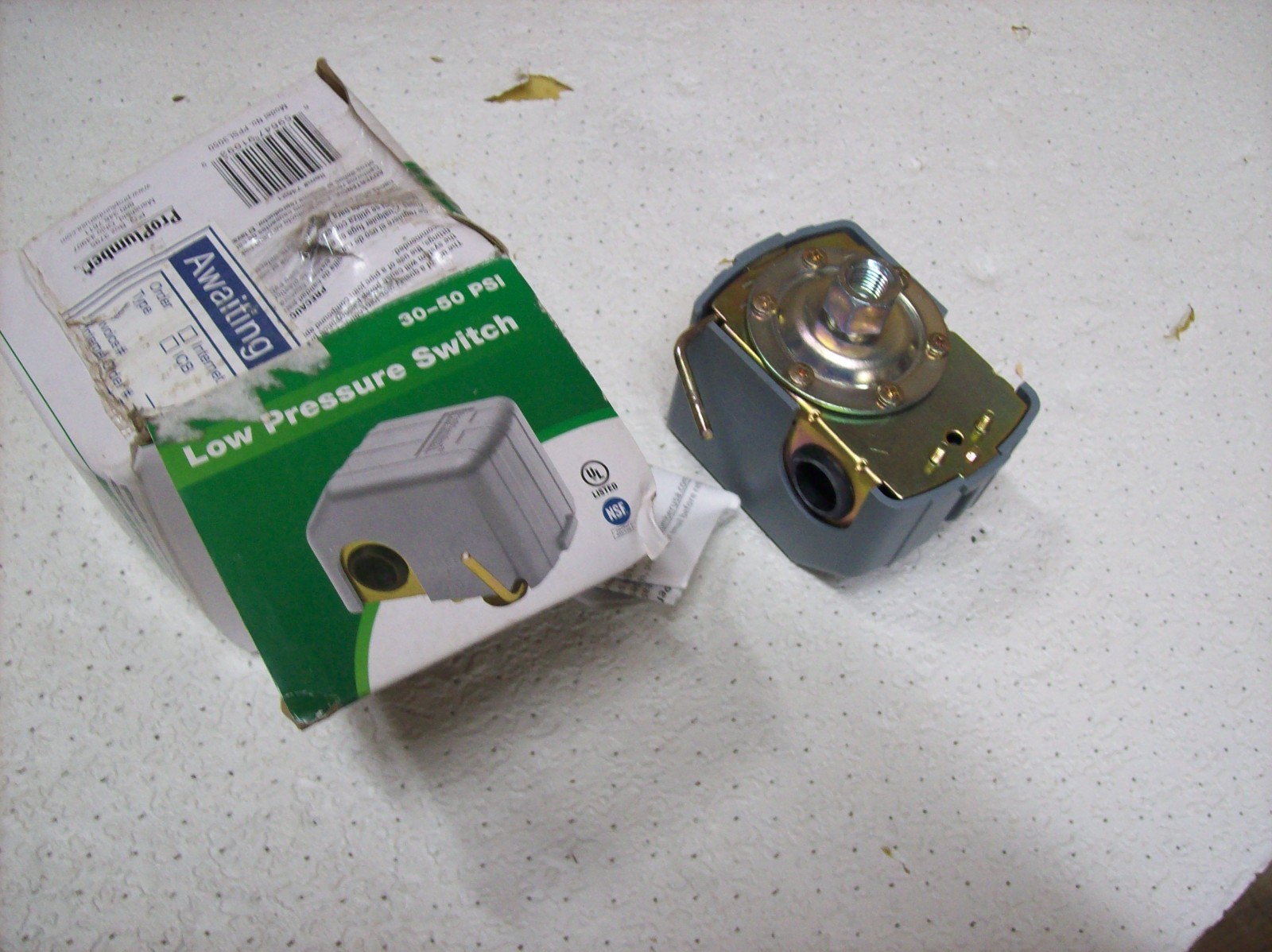 F16) Pro Plumber Genuine Pressure Switch 74621