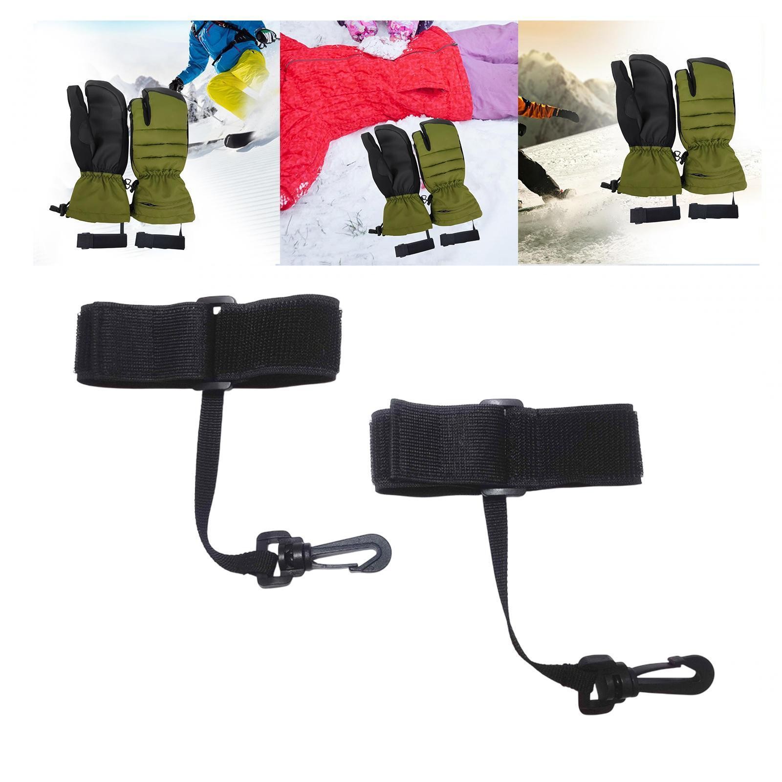 2x Ski Gloves Straps Sport Glove Straps Hanging for Men Women Winter Glove