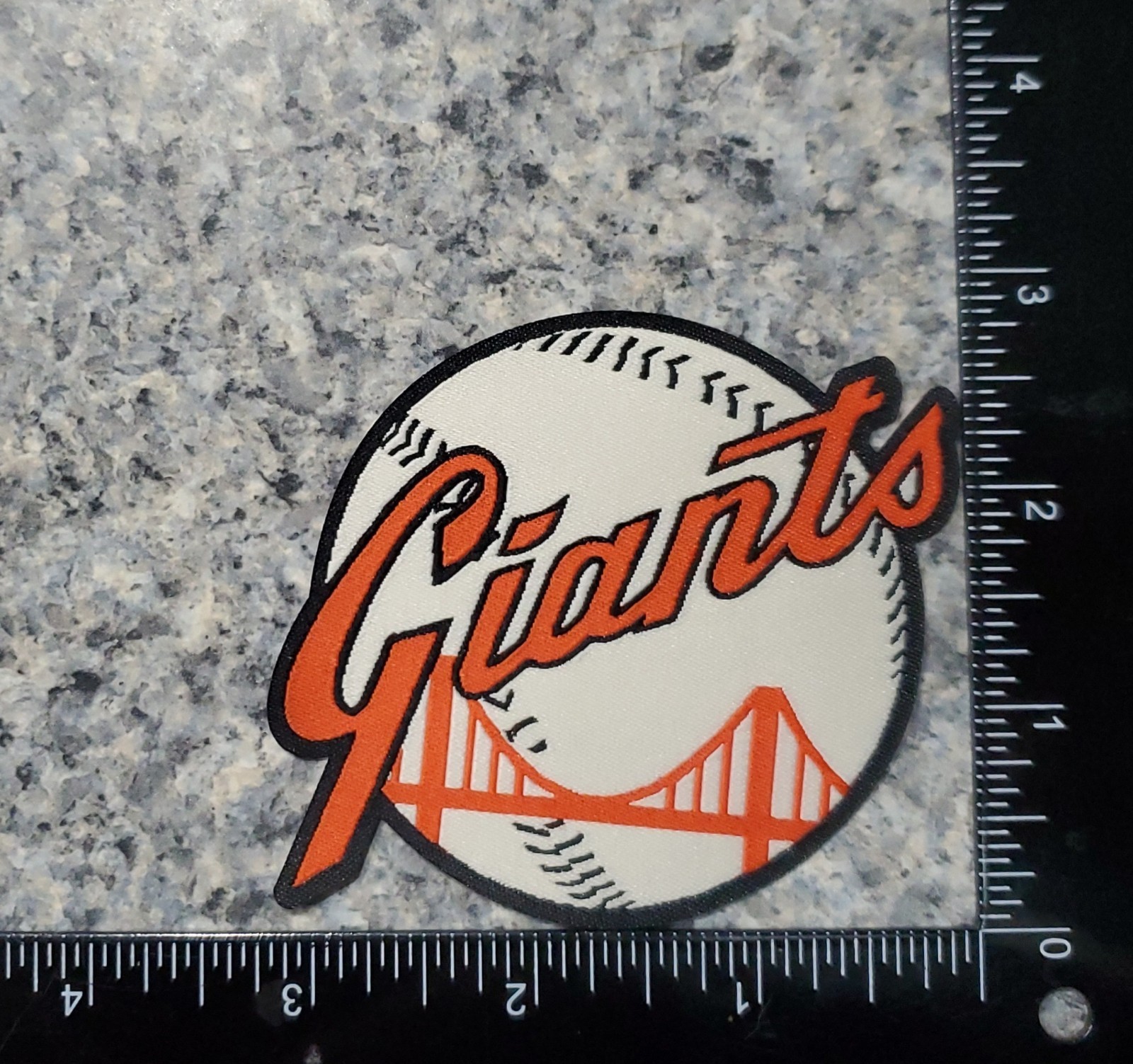 Vtg San Francisco Giants Woven Patch. MLB. Iron On Backing. 3.25"x2.75"