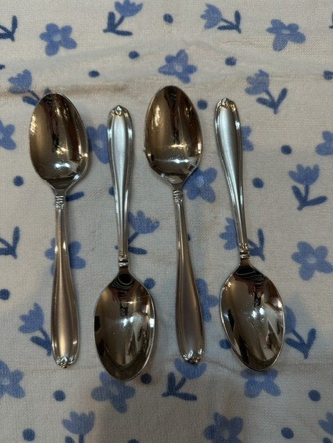Princess House Barrington Flatware- 4 Teaspoons-   Free Shipping