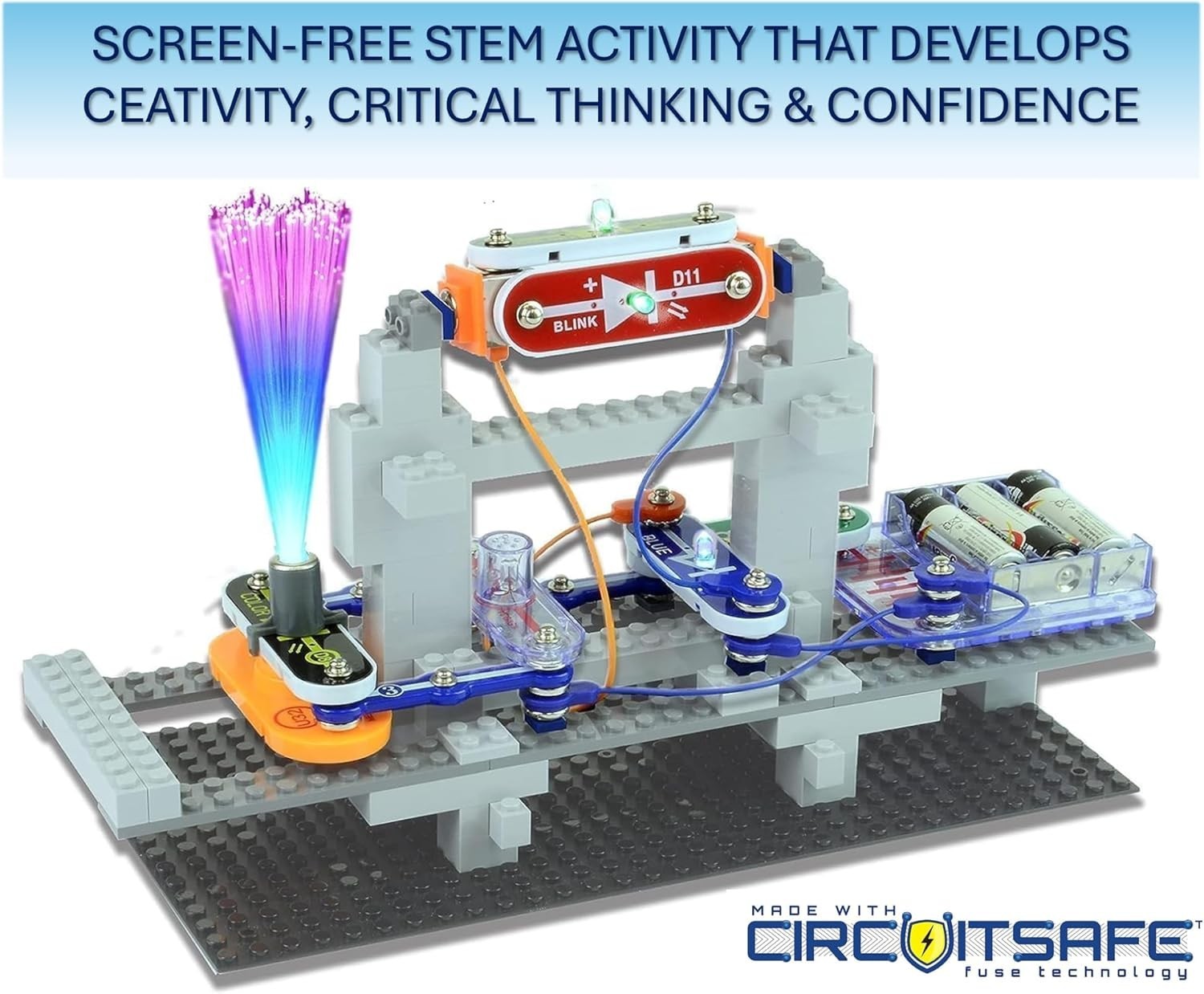 BRIC: Structures | Brick & Electronics Exploration Kit | Over 20 Stem & Brick...
