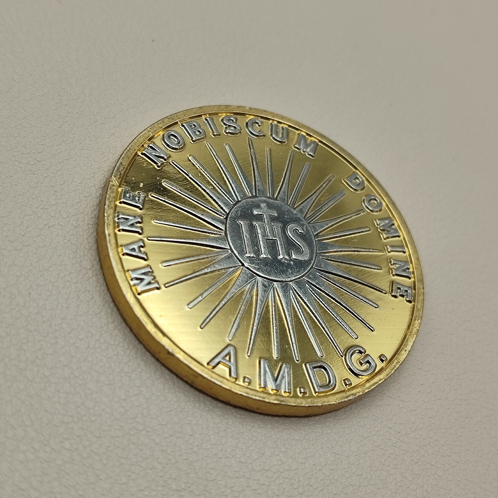 Mane Nobiscum Domine Challenge Coin
