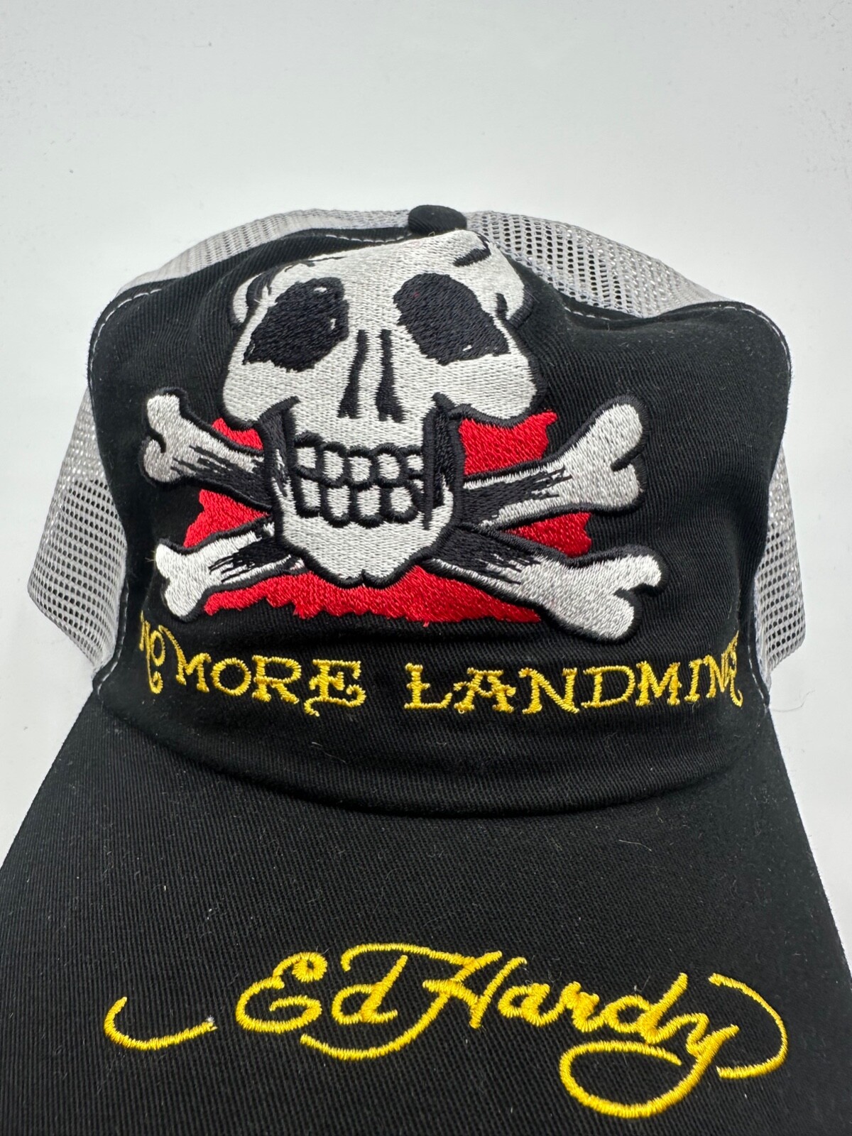 Ed Hardy Logo Black Music Mens Adult Cotton Trucker Cap Hat