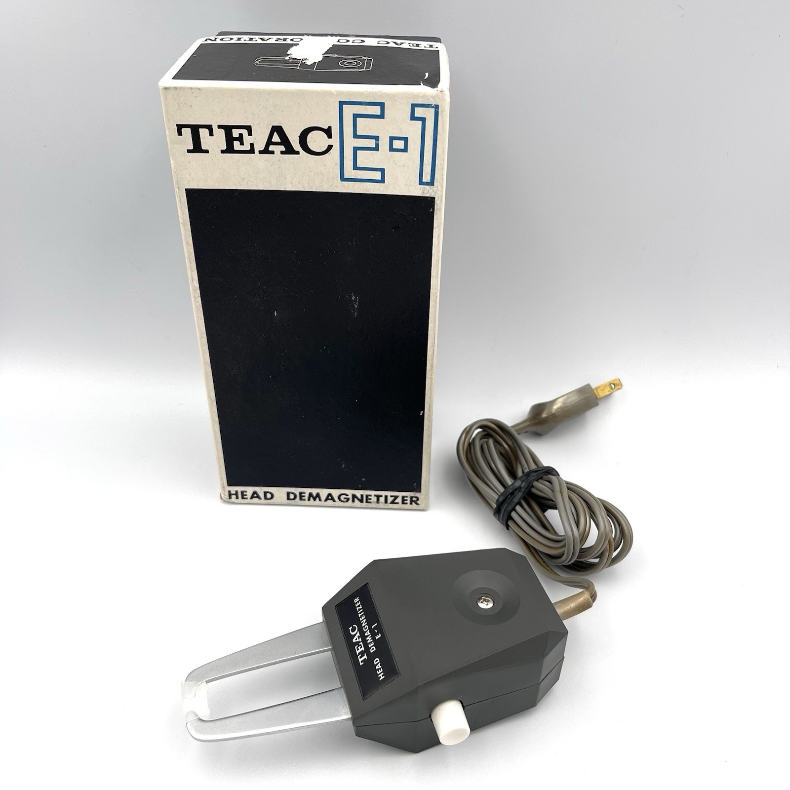 Vintage TEAC E-1 Tape Deck Head Demagnetizer Reel-to-Reel w/Orig Box *No Manual*