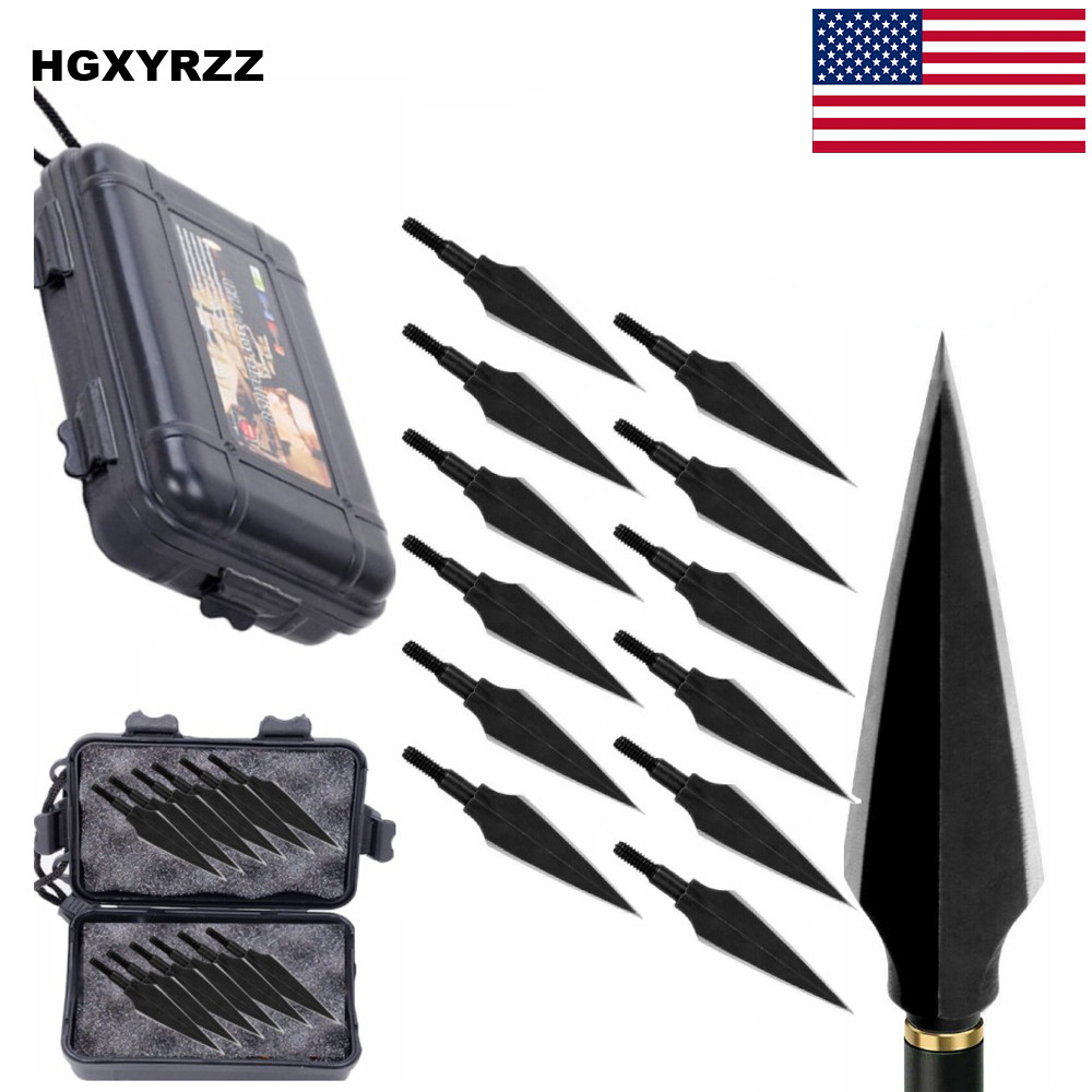 12/24Pcs 150 Grain Broadheads Shoting Hunting Arrowhead 2 Blade Sharp Archery