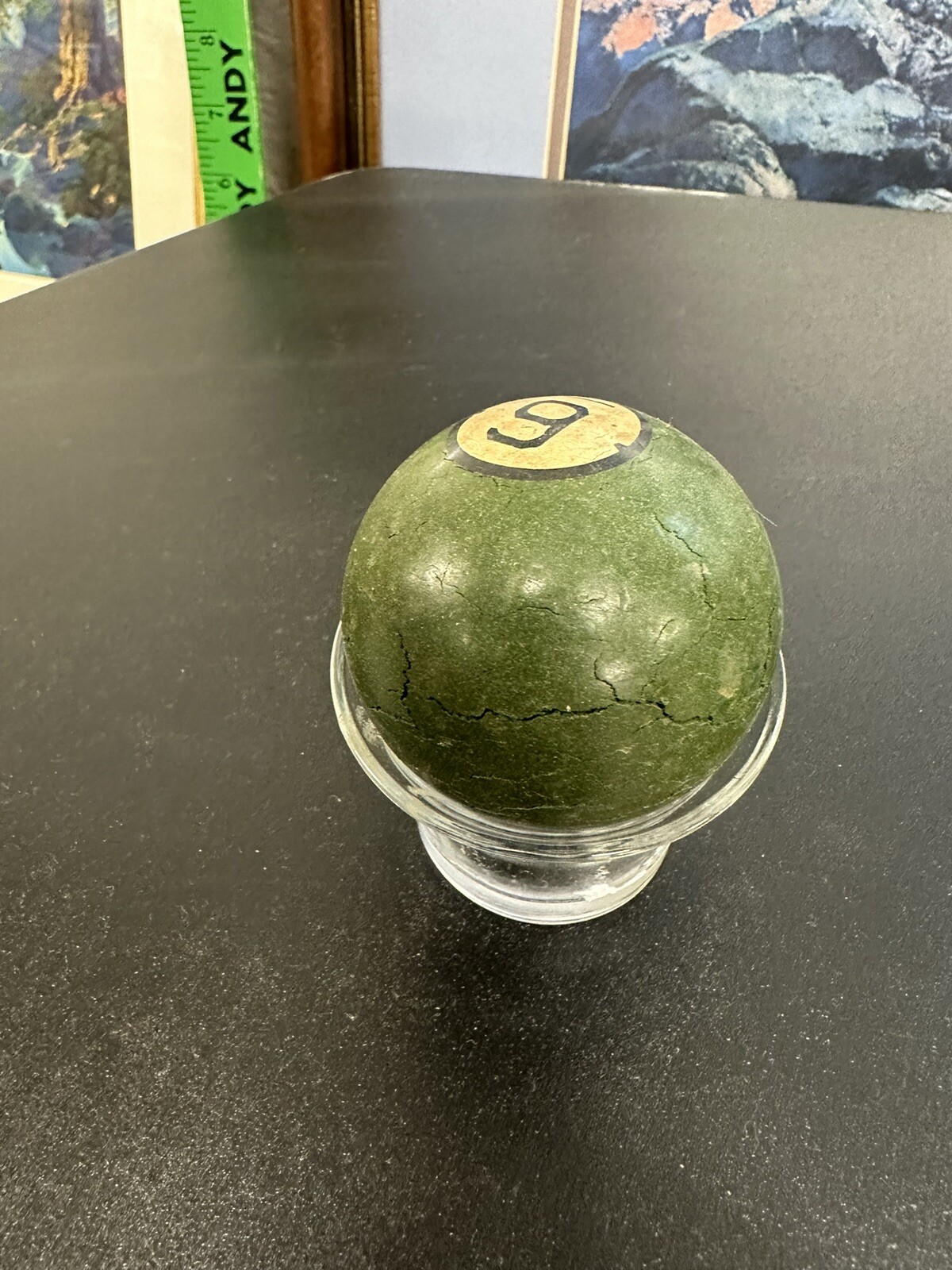 Vintage Clay Brunswick Billiard Ball - 5