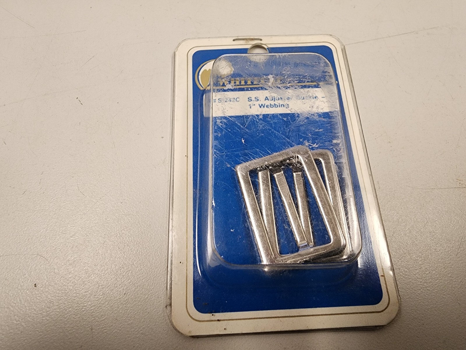 Whitecap #S-0242C S.S. Adjuster Buckle - 1' Webbing