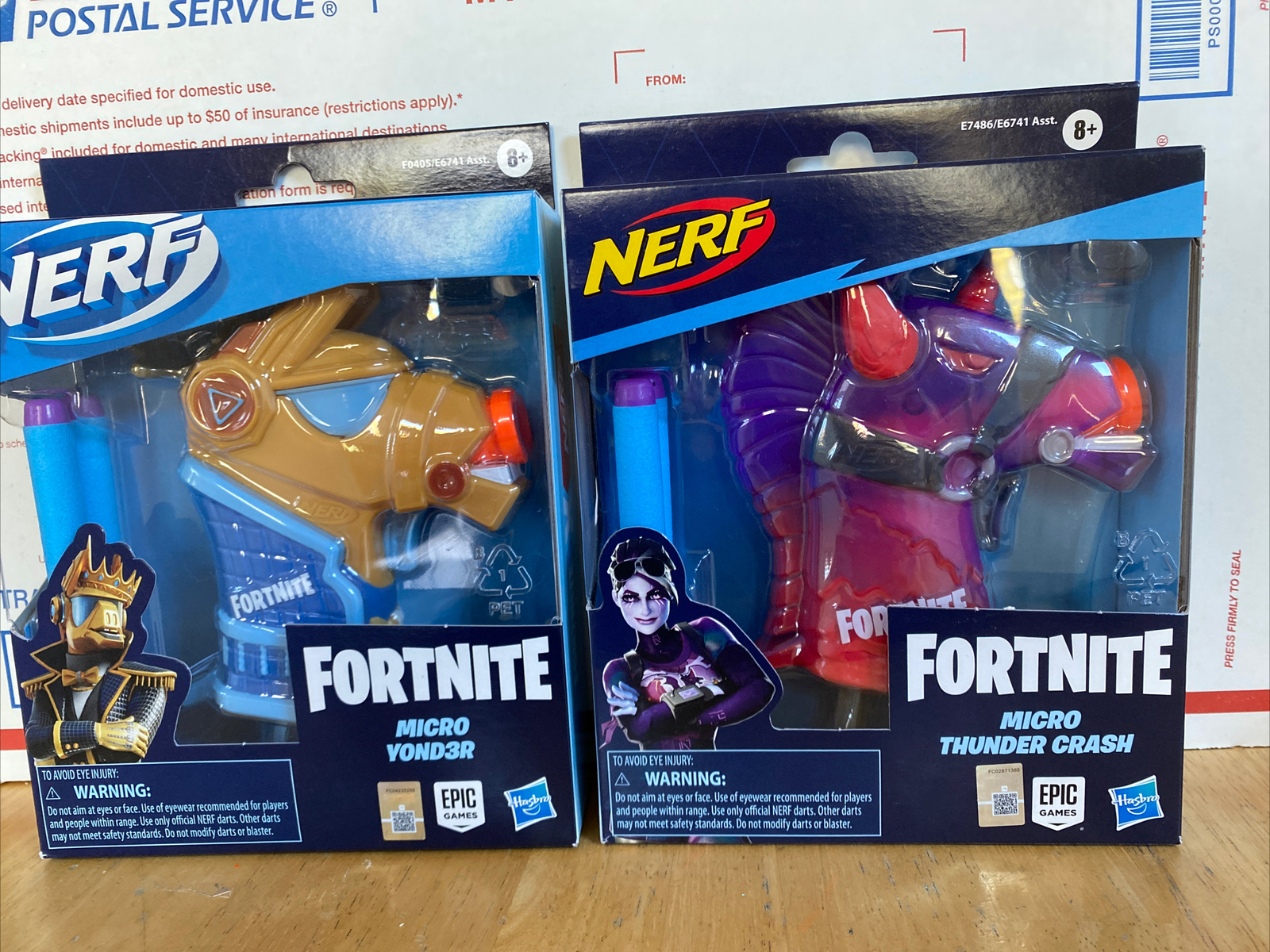 NERF MICRO Shots Blaster Fortnite Micro Thunder Crash & Micro Yonder Yond3r Set