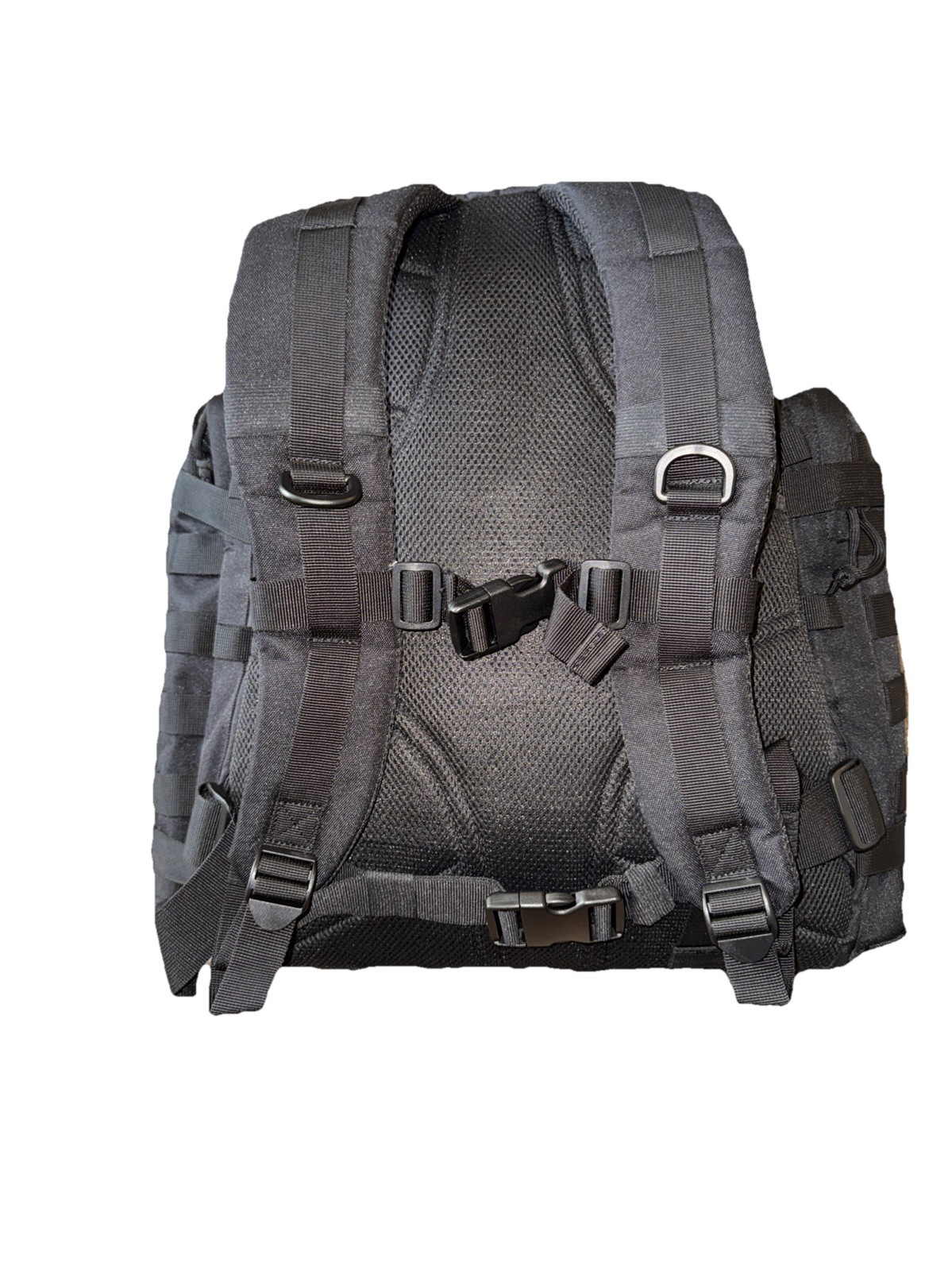 Highland Tactical Ballistic Molle Webbing Hydration Black Backpack Padded Back