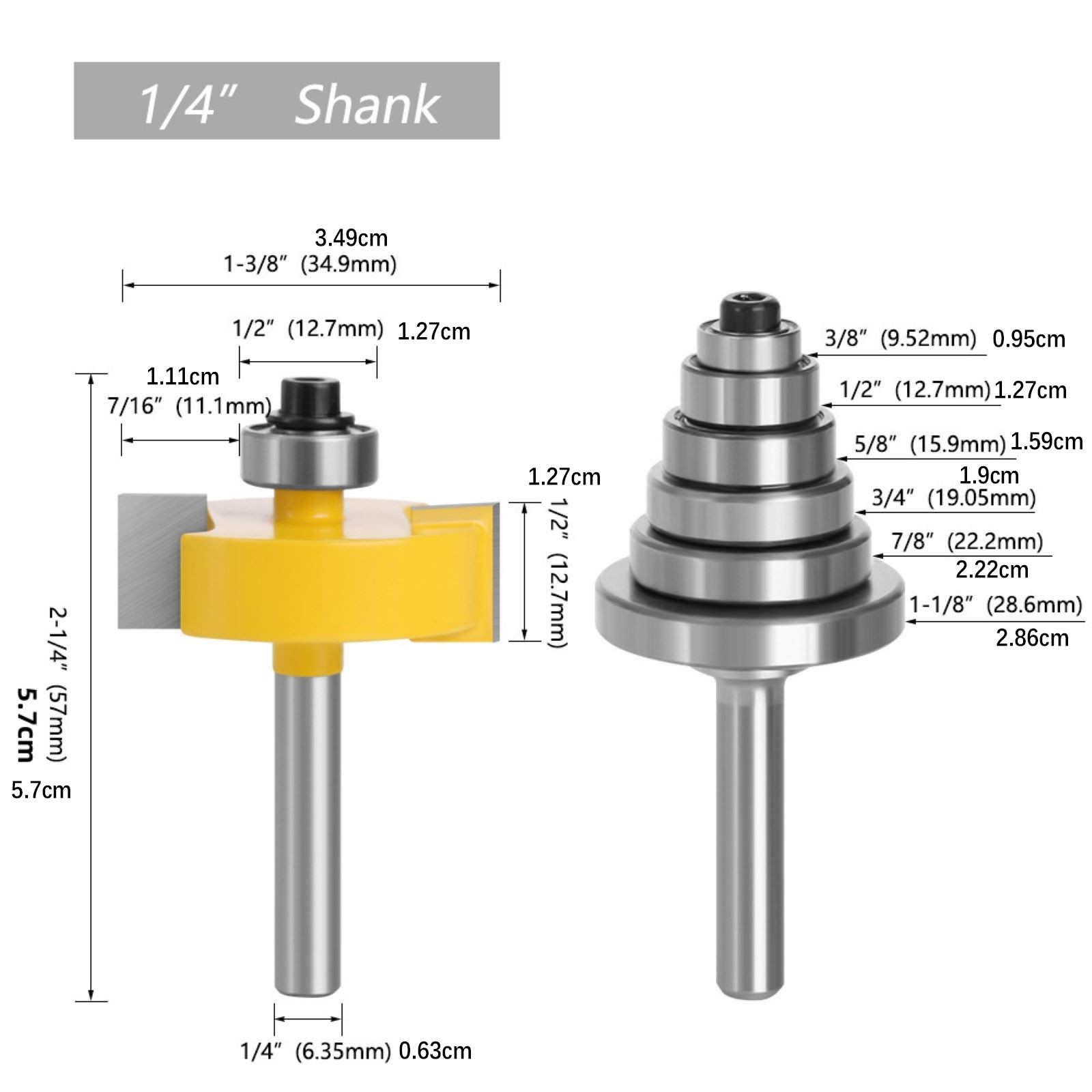 Router Bit Set Woodworking Cutter Tool highly durable and resistant to wear