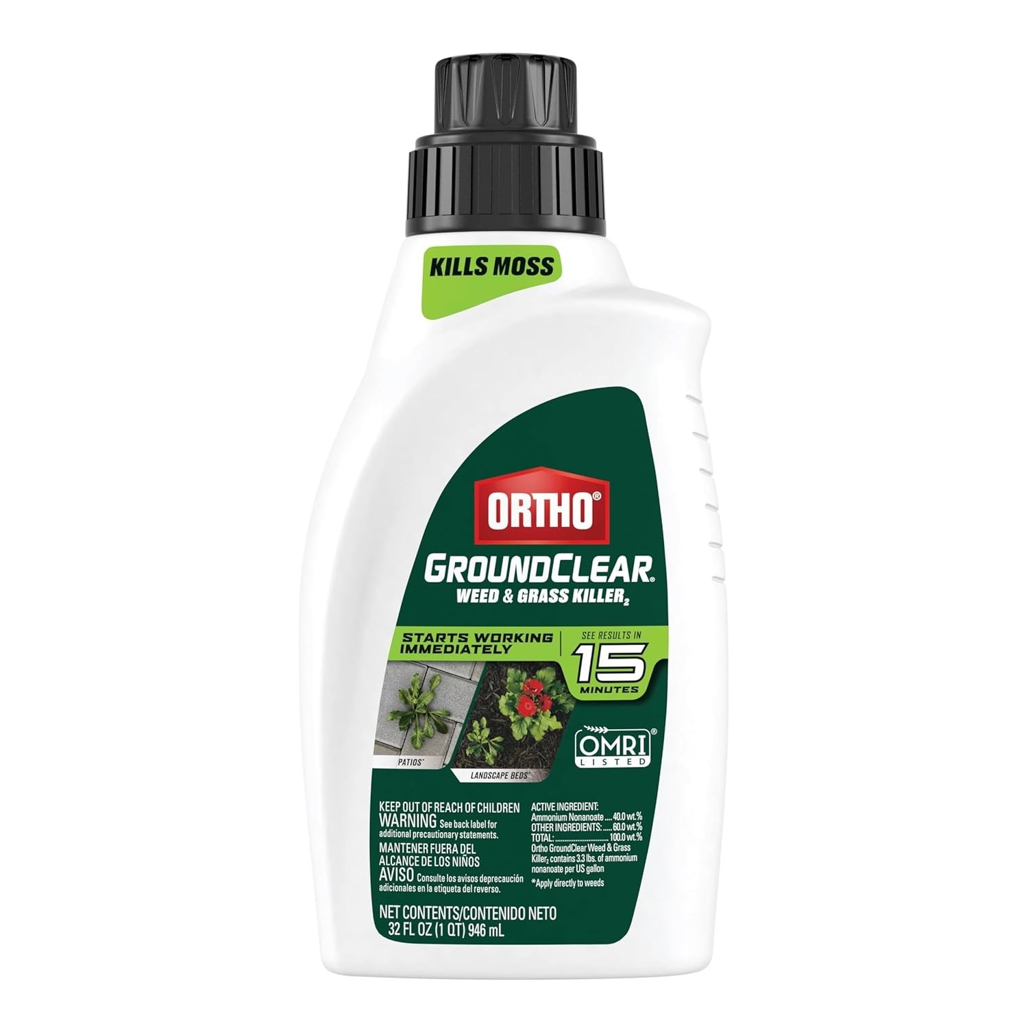 Ortho GroundClear Weed Killer2 Concentrate 32 Oz Patio Landscape Weed