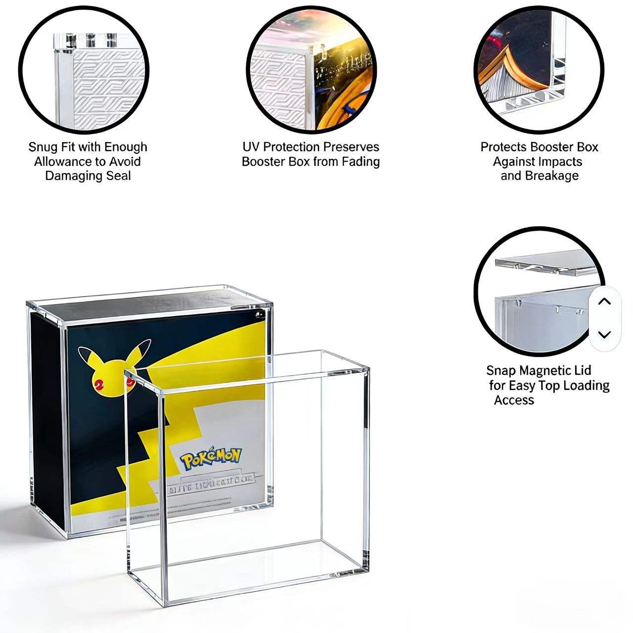 Pokemon Center Celebration Elite Trainer Box Acrylic Case w/ Magnetic Lid PC ETB