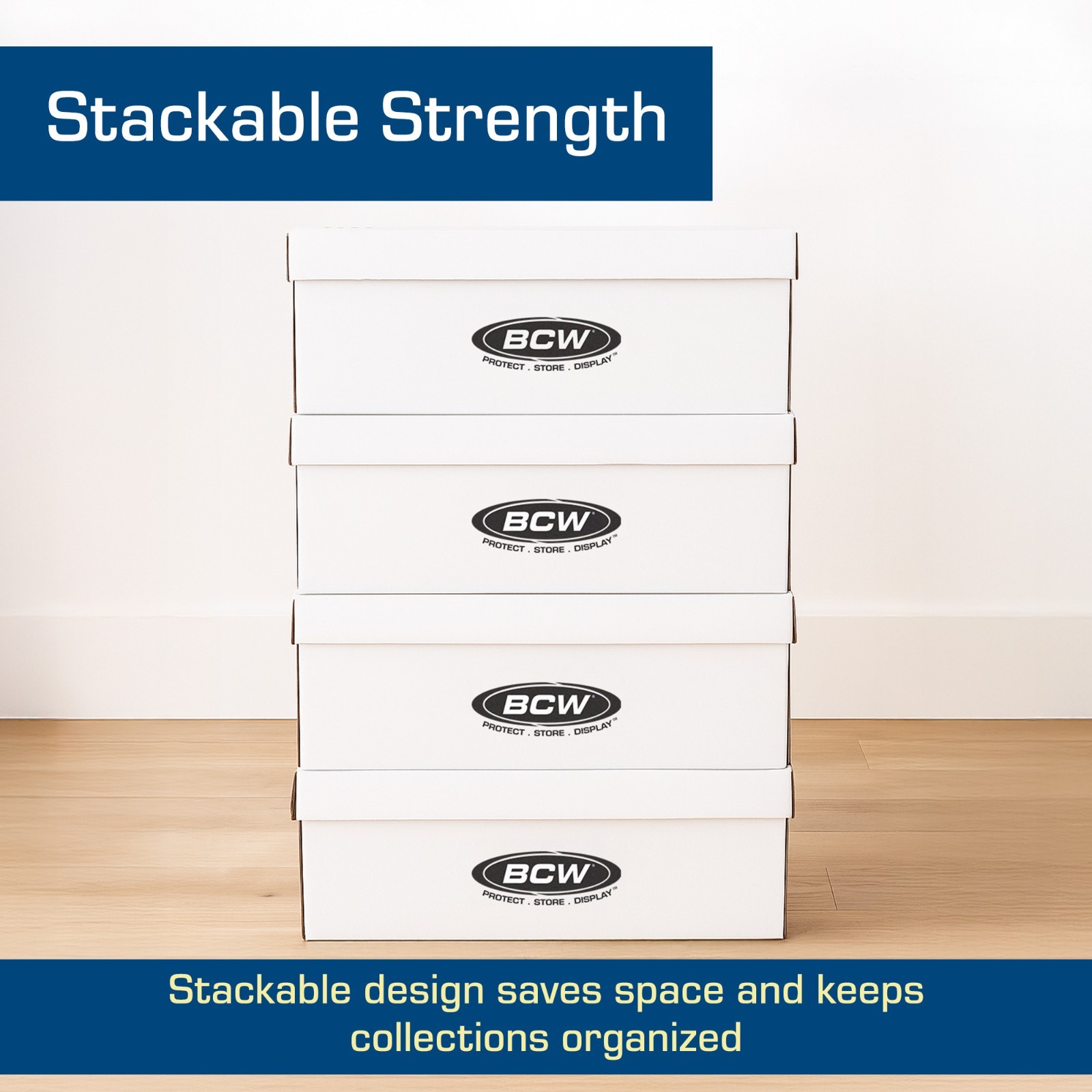 5 Long Comic Book Cardboard Storage Boxes Hold 250-300 Current /Silver + Divider