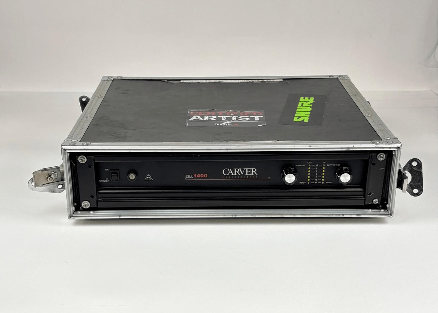 Vintage 2U Amp Rack Heavy Duty Flight Case 24.75x20.25x4.75in- Case Only