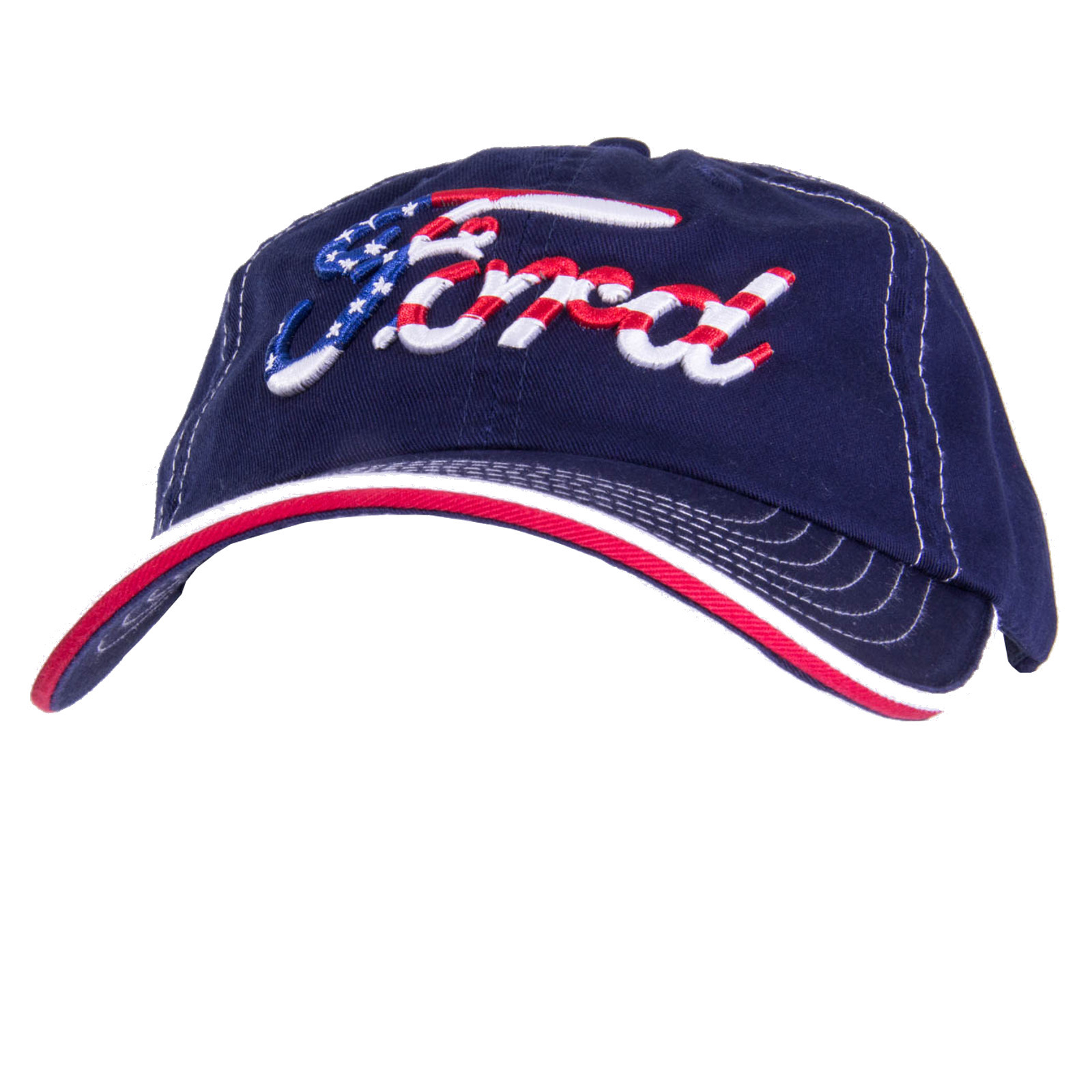 NEW Ford Red White Blue Hat Baseball Cap Mustang F150 Focus RS Super Duty USA